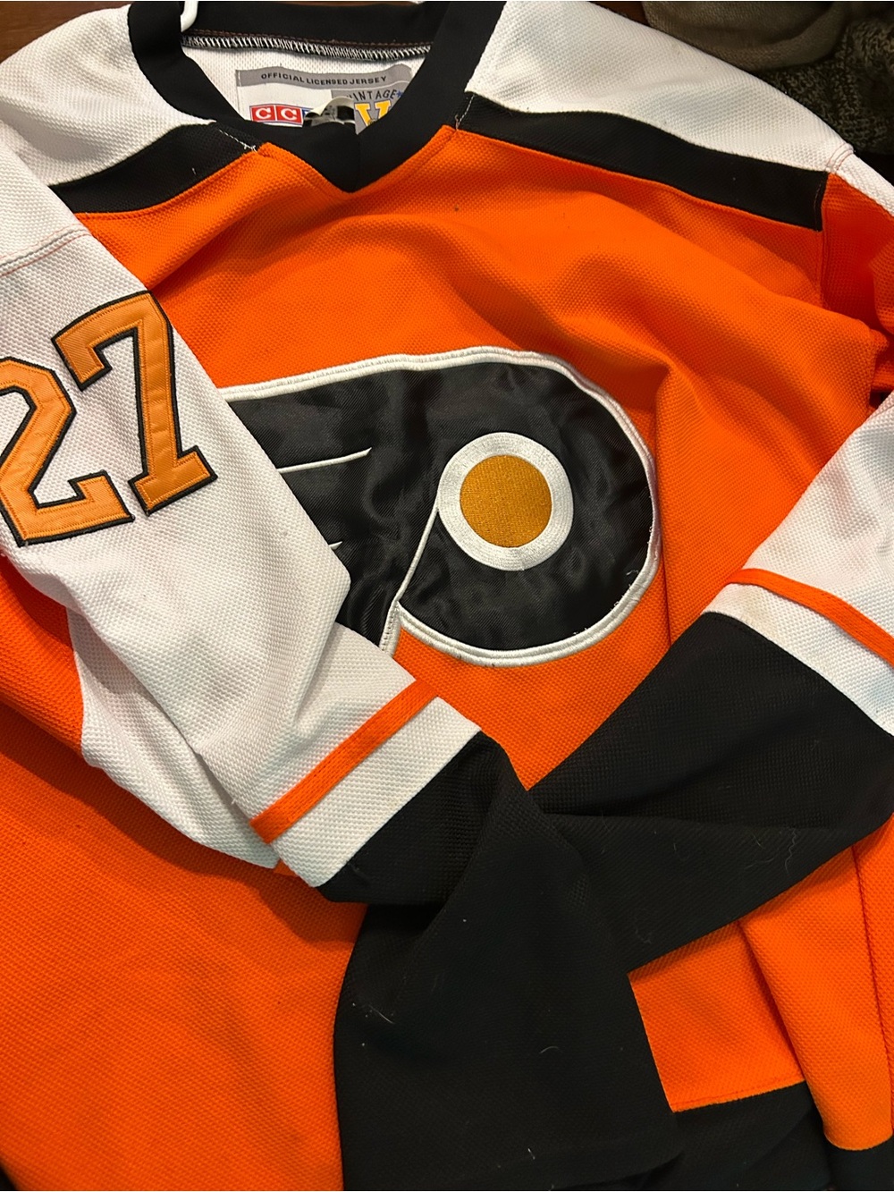 Pittsburgh Penguins - Hextall CCM Men's Hockey Jersey with Yellow Vintage Patch